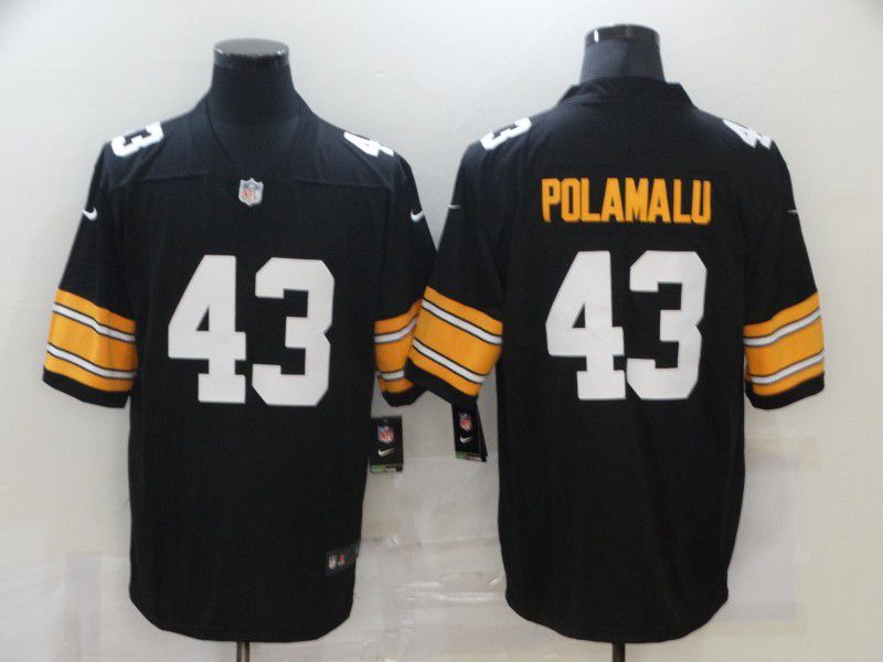 Men Pittsburgh Steelers #43 Polamalu Black Nike Vapor Untouchable Limited 2020 NFL Nike Jerseys->indianapolis colts->NFL Jersey